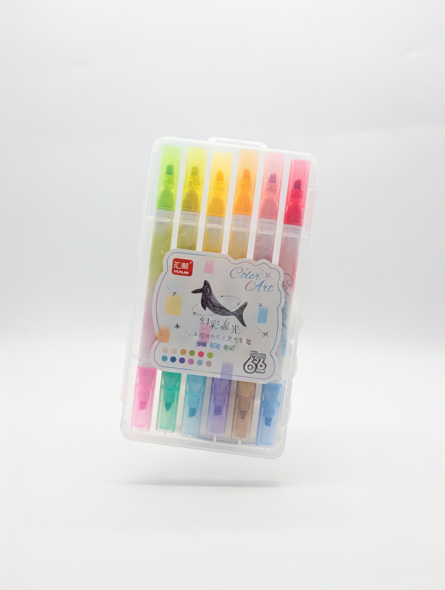 Color Art Dual-Tip Highlighters Set – 12 Colors