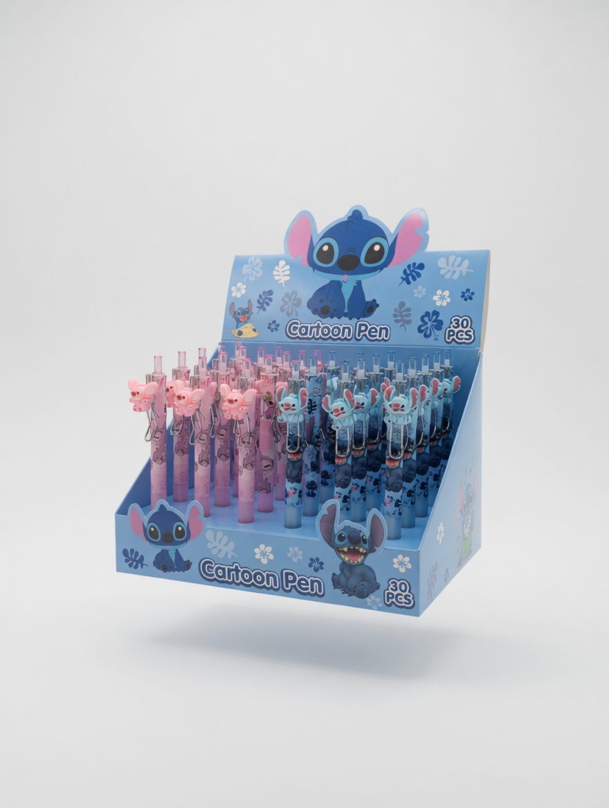 Stitch, Labubu & Kuromi 3D Clip Gel Pens 
