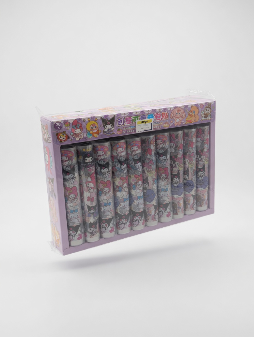 Kawaii Kids’ Masking Tape Set – My Melody & Kuromi Decorative Tapes