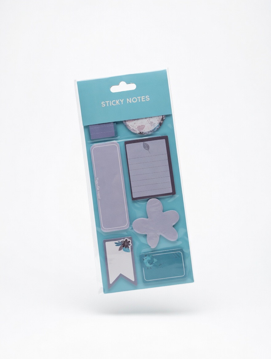 Colorful Sticky Notes & Page Markers – Red, Pink & Violet
