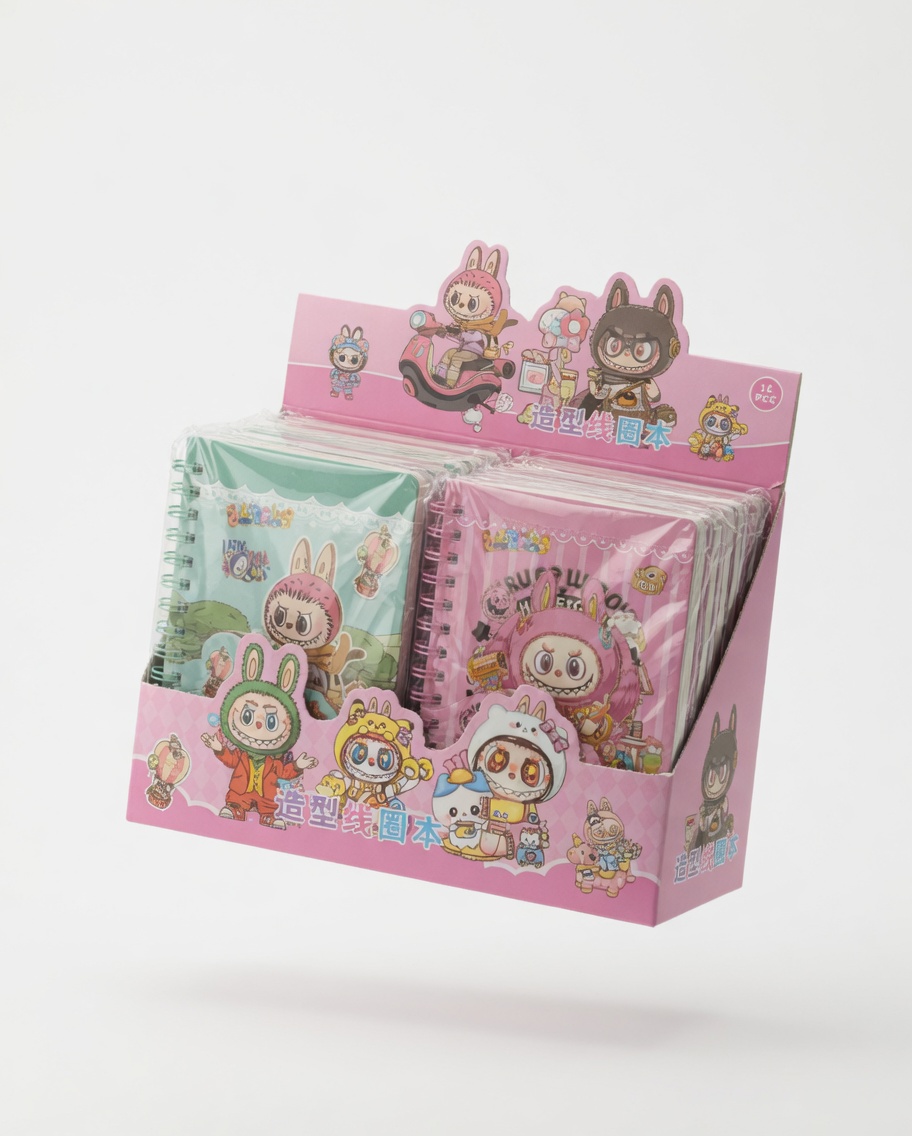 Kawaii Spiral Notebook with Stickers  